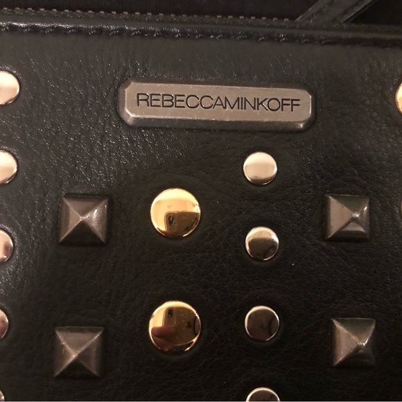 🤩 *RARE* “Minkette” BAG CLIP! & REBECCA MINKOFF BLACK LINEAR STUD X-BODY! - Picture 4 of 8